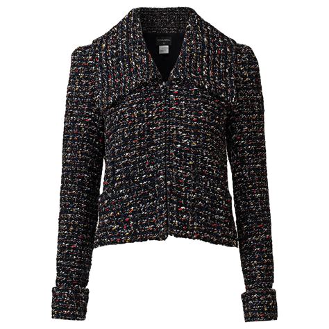 manteau tweed chanel|Chanel fishing jacket.